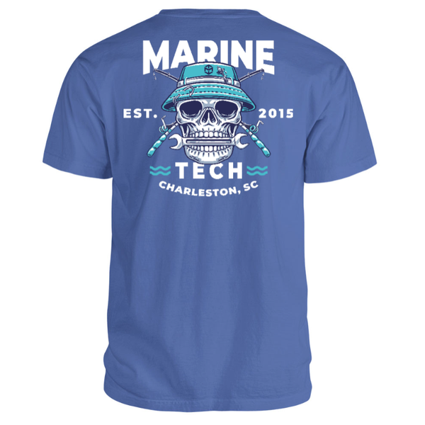 100% Cotton, Skull, Heavy Weight, Blue
