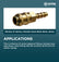Rectus 21 series, female hose barb 9mm, brass