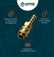 Rectus 21 series, female hose barb 9mm, brass