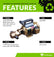 Portable Oil Transfer Gear Pump 12gpm HD