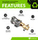 Portable Oil Transfer Gear Pump 12gpm 12VDC