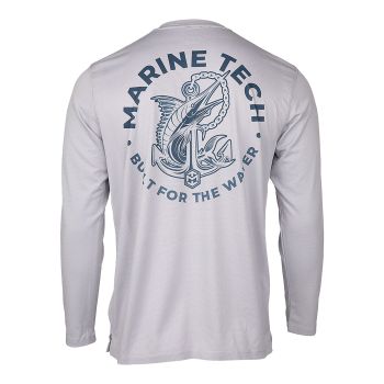 Marine Tech Long Sleeve Anchor Design Silver