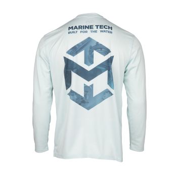 Marine Tech Long Sleeve MTT Logo Design Seafoam