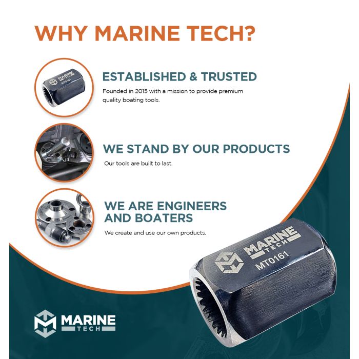 Marine Tech Tools Mercury Drive Shaft Adapter fits All Mercury