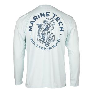 Marine Tech Long Sleeve Anchor Design Seafoam