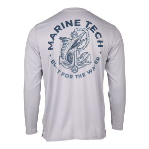 Marine Tech Long Sleeve Anchor Design Silver