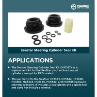 Kit Riparazione Cilindro Sterzo FSM051/HC5345 - Guarnizioni Gomma Per Seastar Teleflex (4 Anelli + Olio) - Foto 9